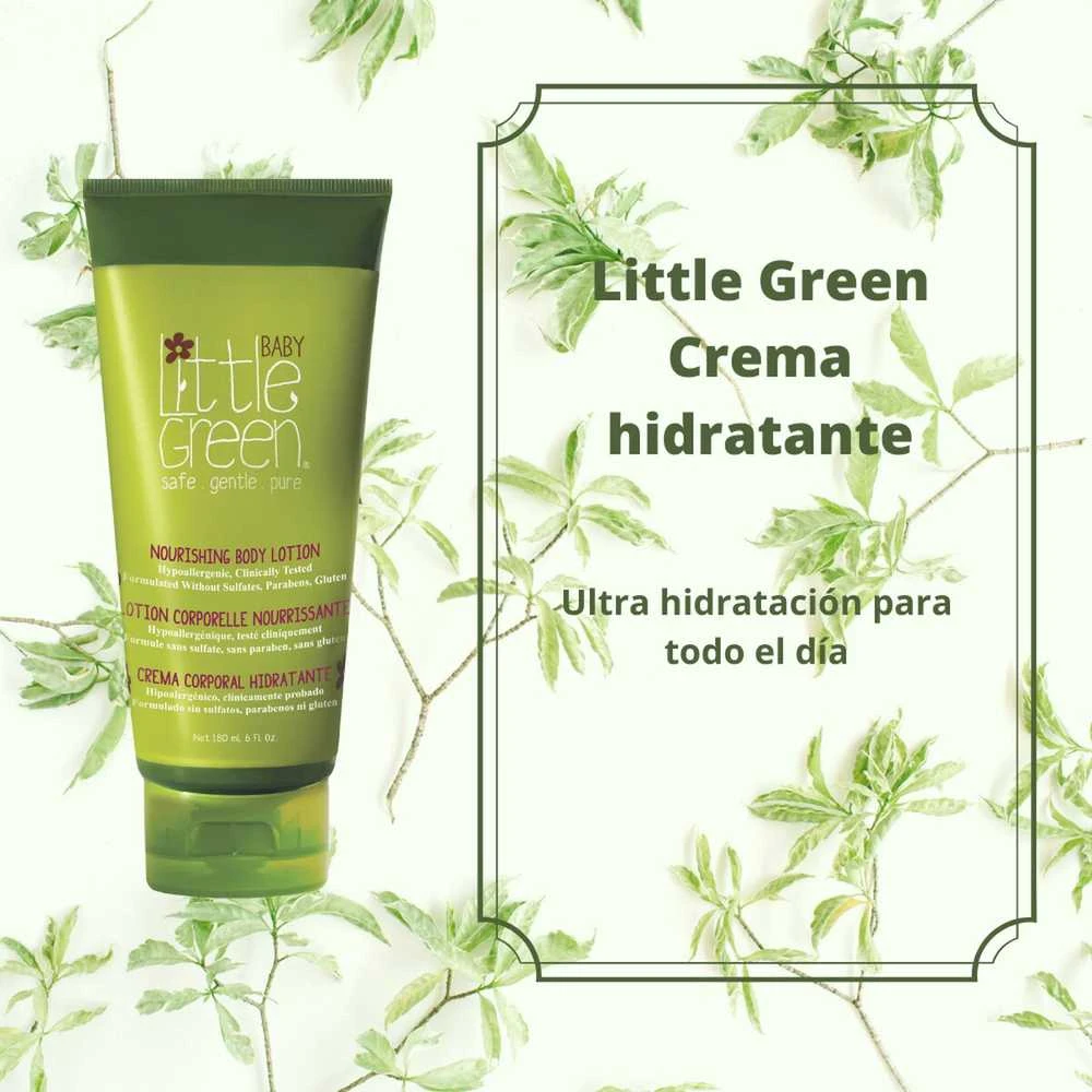 Little Green „Little Žalias Little Žalias KIDS maitininantis Losjonas kūnui“ maitinamasis kūno losjonas vaikams nuo 3 metų.