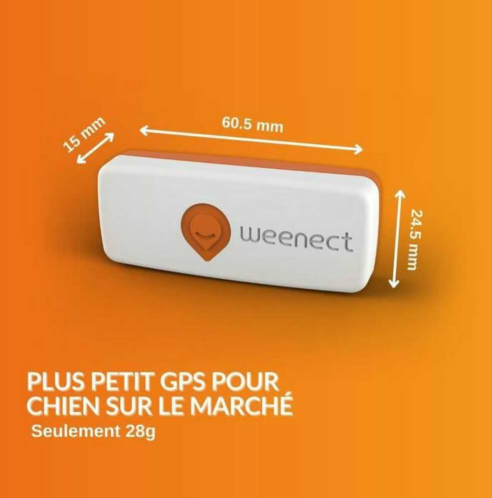 GPS sekiklis šunims – „Weenect XS“ (2023 m. „Baltas“ leidimas)