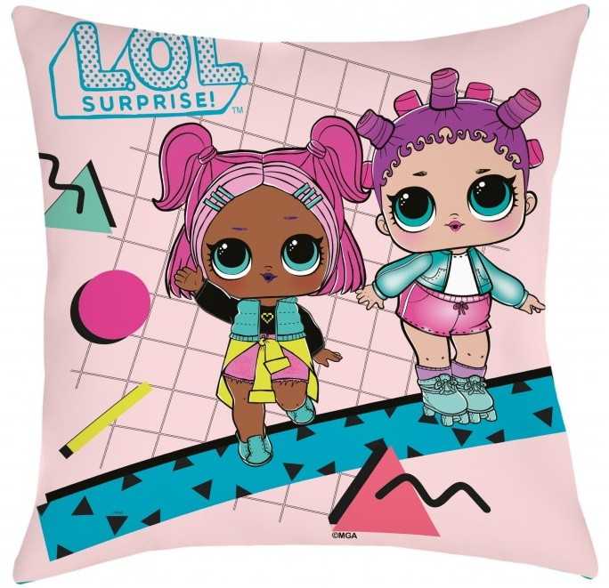 L.O.L Surprise Poduszka dziecięca LOL 40x40 laleczki 3663 L.O.L. rožinė