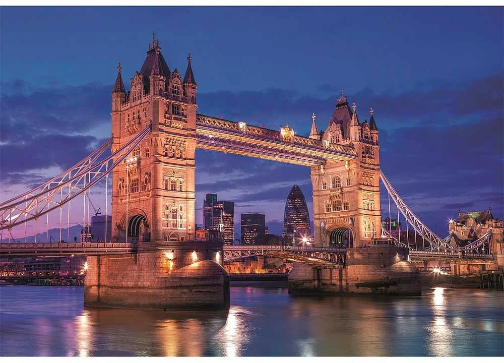 Clementoni Dėlionė 1000 vnt. - Tauerio tiltas naktį (Tower Bridge)