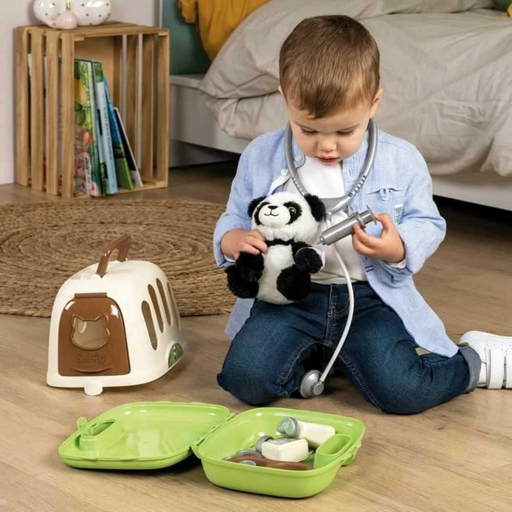 Pandos nešioklė vaikams su veterinaro rinkiniu Smoby