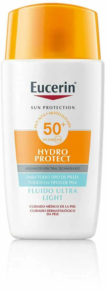 "Eucerin Hydra Protect Ultra Light Fluid apsauginis veido kremas nuo saulės su SPF50+ 50ml