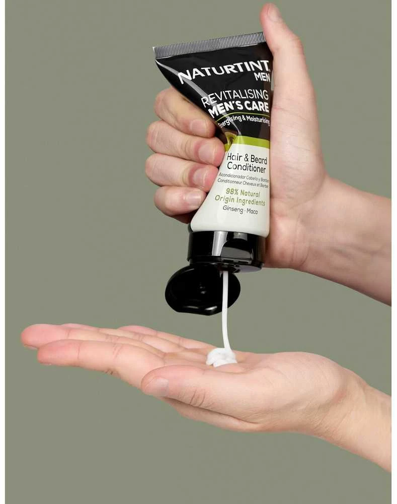 Naturtint Revitalising Men's Care Acondicionador Para Cabello y Barba Fortaleza y Nutrición, 150 ml