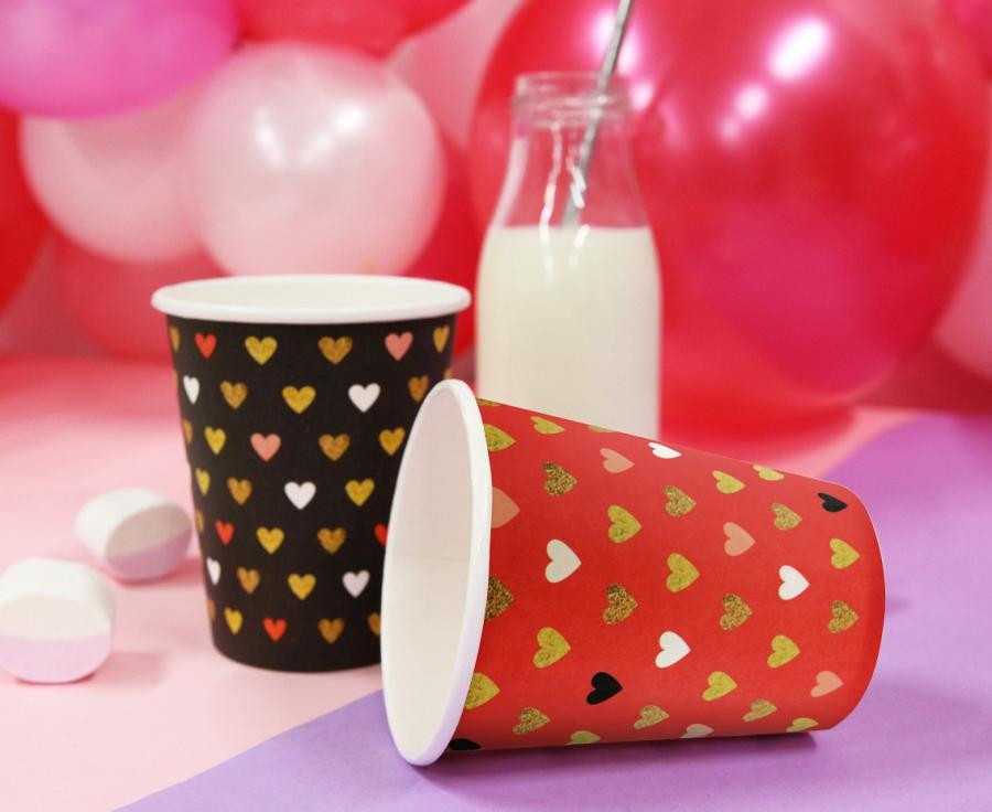 Puodelis pap 250ml Xoxo raudona op6szt Walentynki GODAN PG-KXC6