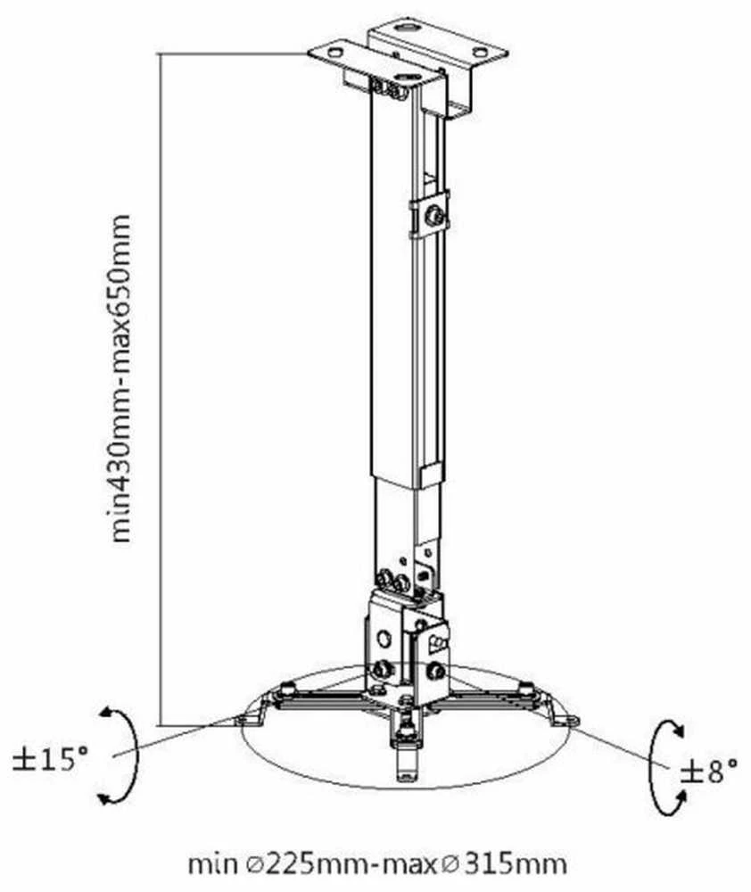 Laikiklis Prožektoriaus turėtojas Equip iki 20 Kg (650702)