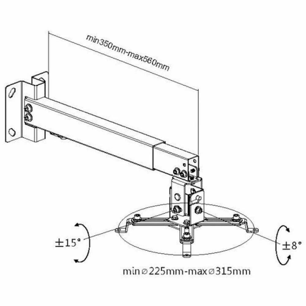 Laikiklis Prožektoriaus turėtojas Equip iki 20 Kg (650702)