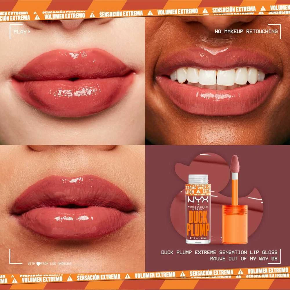 Nyx Duck Plump Brillo De Labios Mauve Out Of My Way 6,, 8 ml