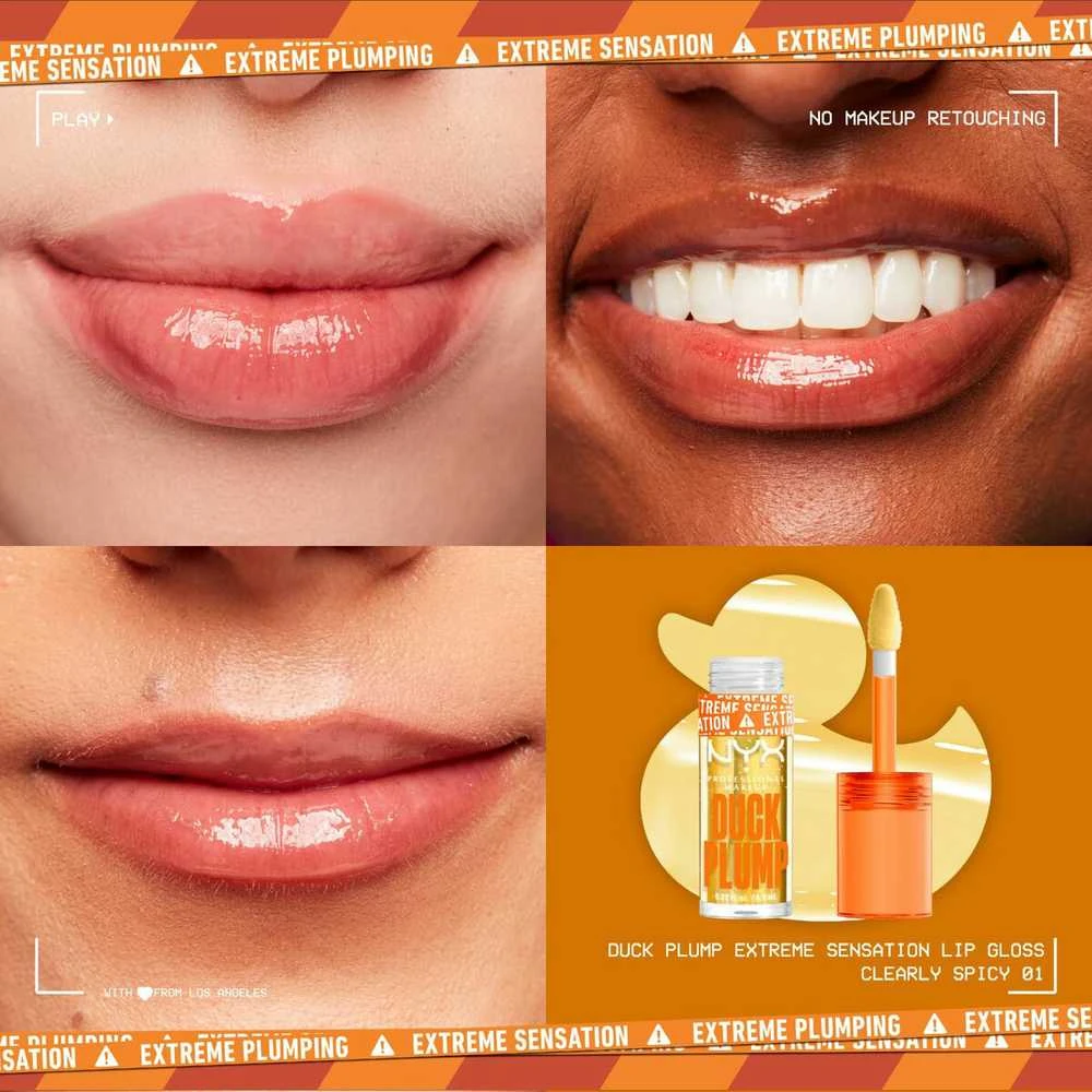 Nyx Duck Plump Brillo De Labios Skirtas garbanotiems plaukams Spicy 6,, 8 ml