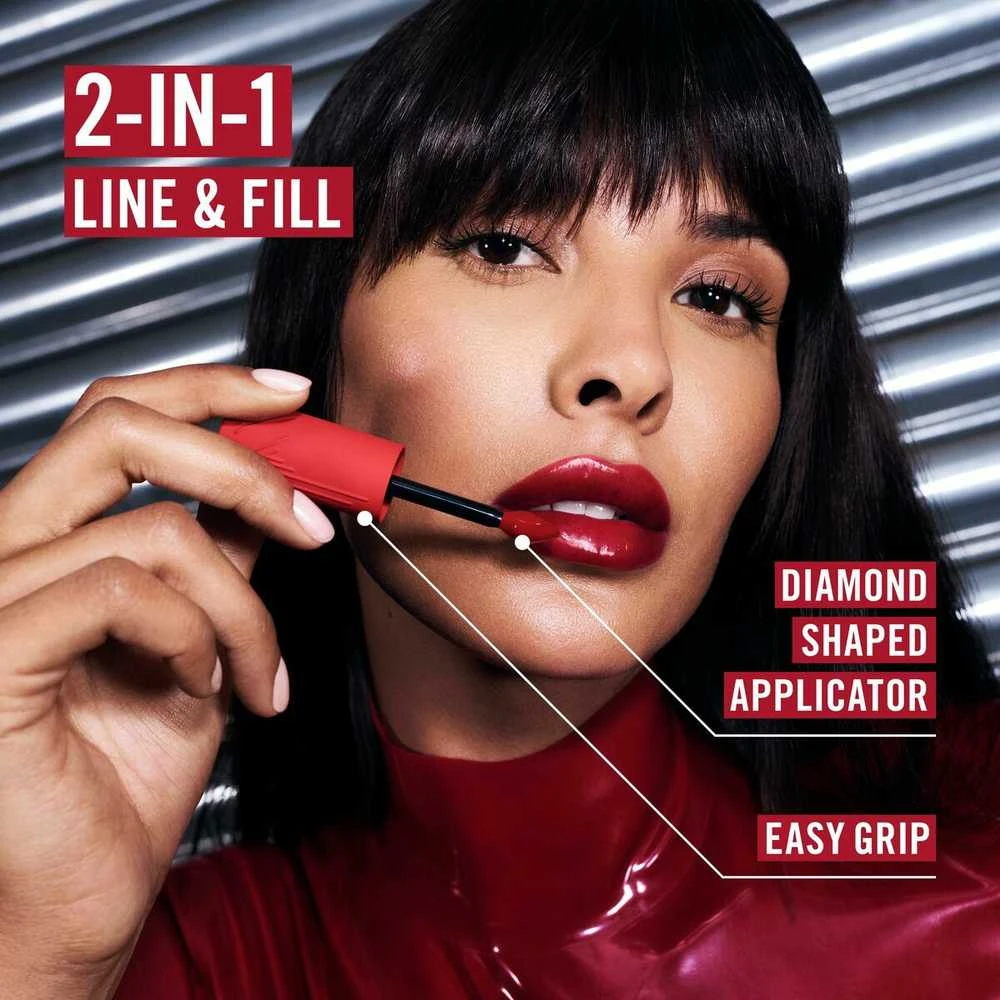 Rimmel London Thrill Seeker Lip Latex skystieji lūpų dažai, atspalvis: 300 Main Character, 6 ml