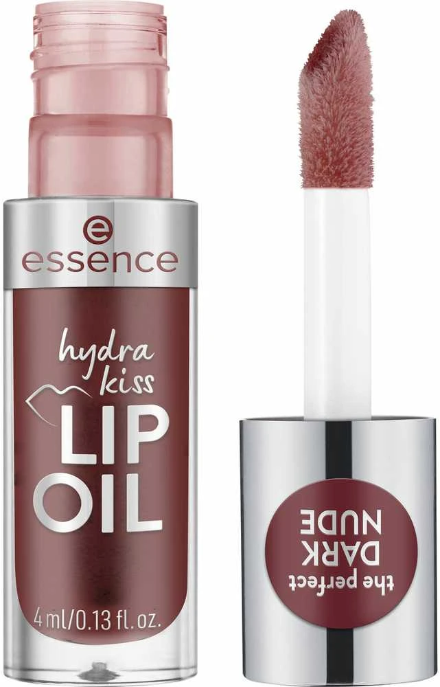 „Essence Hydra Kiss“ tonuotas lūpų aliejus, 08 „Mocha Glow“, 4 ml