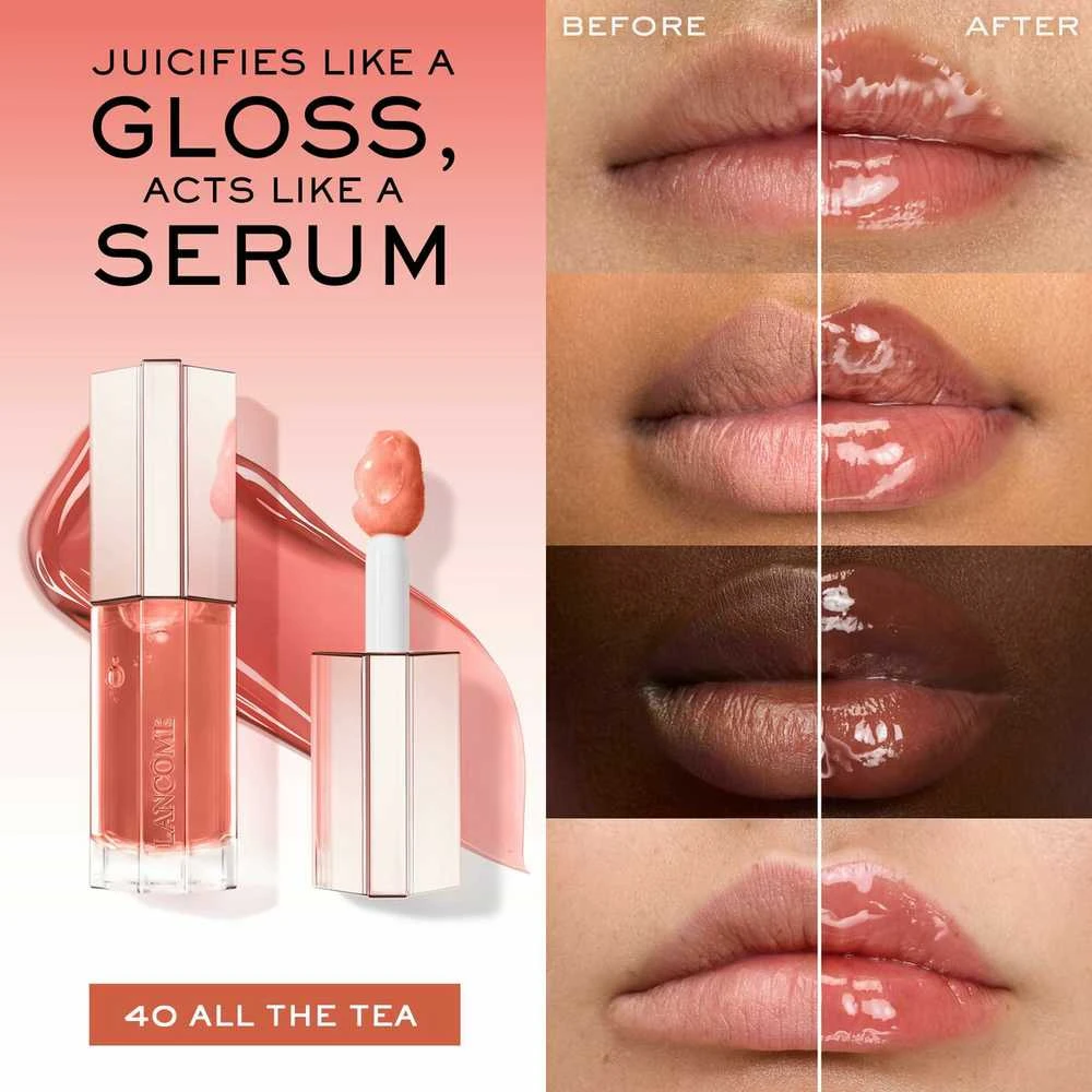 Lancome Lip Idole Juicytreat lūpų blizgis, atspalvis: 40 All The Tea, 8.5 ml