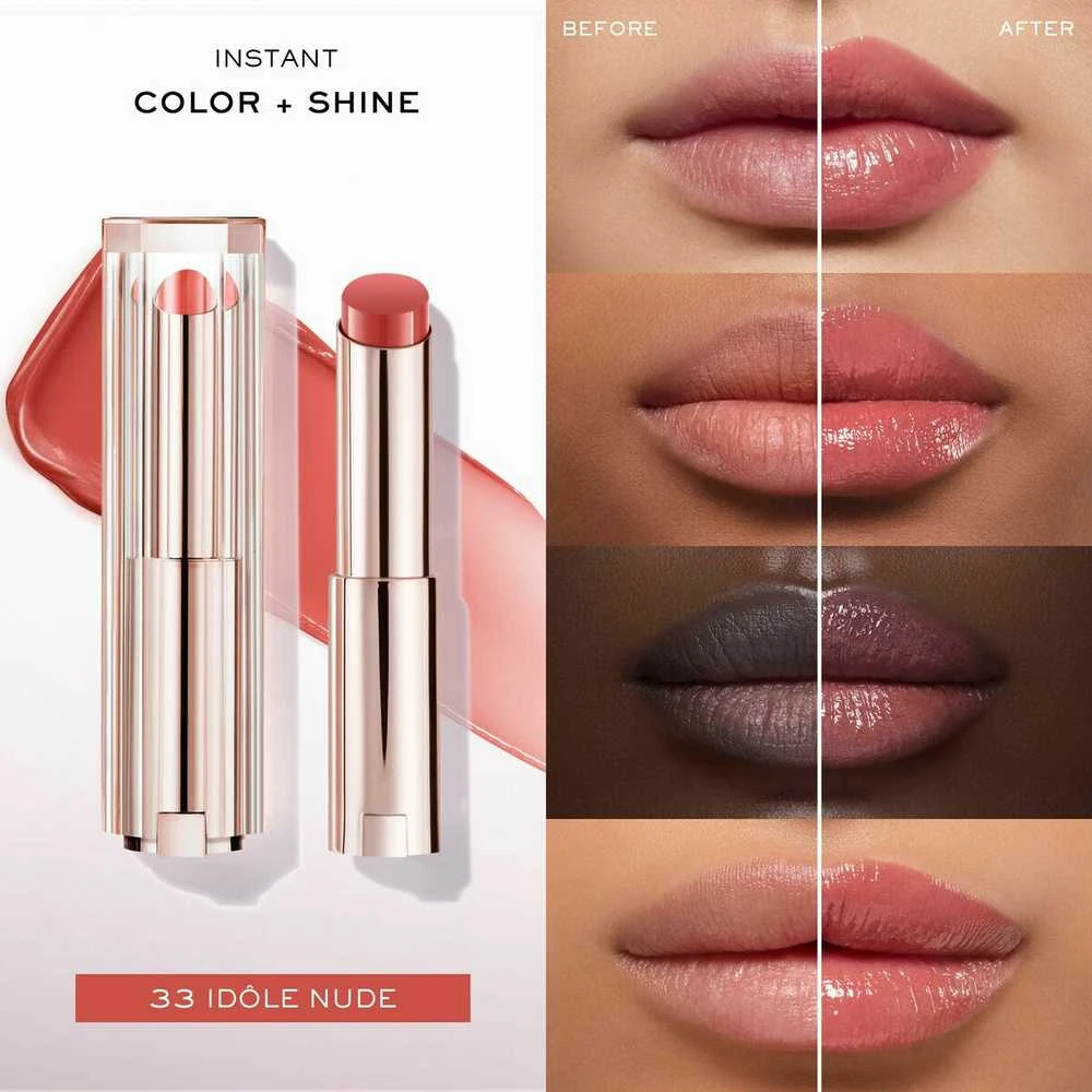 Lancôme Lip Idole Butterglow švytėjimo suteikiantis lūpų balzamas, atspalvis: 33 Idôle Nude, 3 g