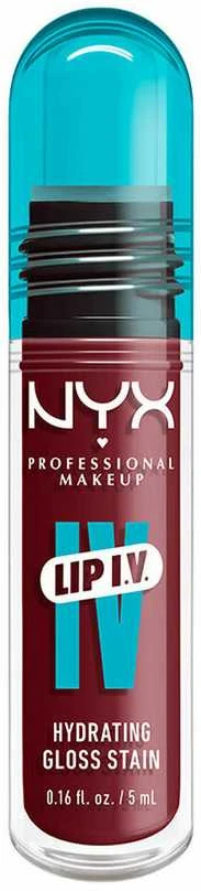 NYX Professional MakeUp Lip I.V. Hydrating Gloss Stain 08 Drippin' In Rose, 5 ml