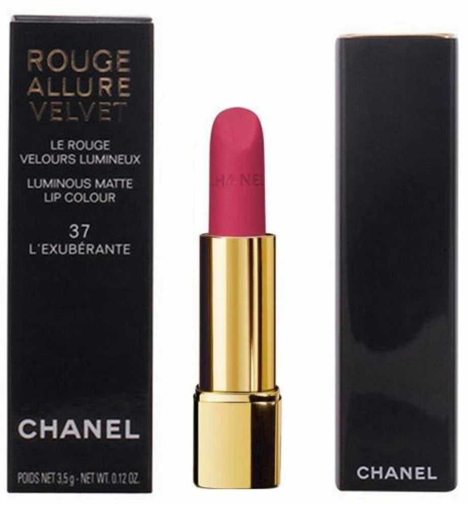 Chanel Rouge Allure Velvet švytintys matiniai lūpų dažai, 3,5 g, spalva: 58 - ROUGE VIE