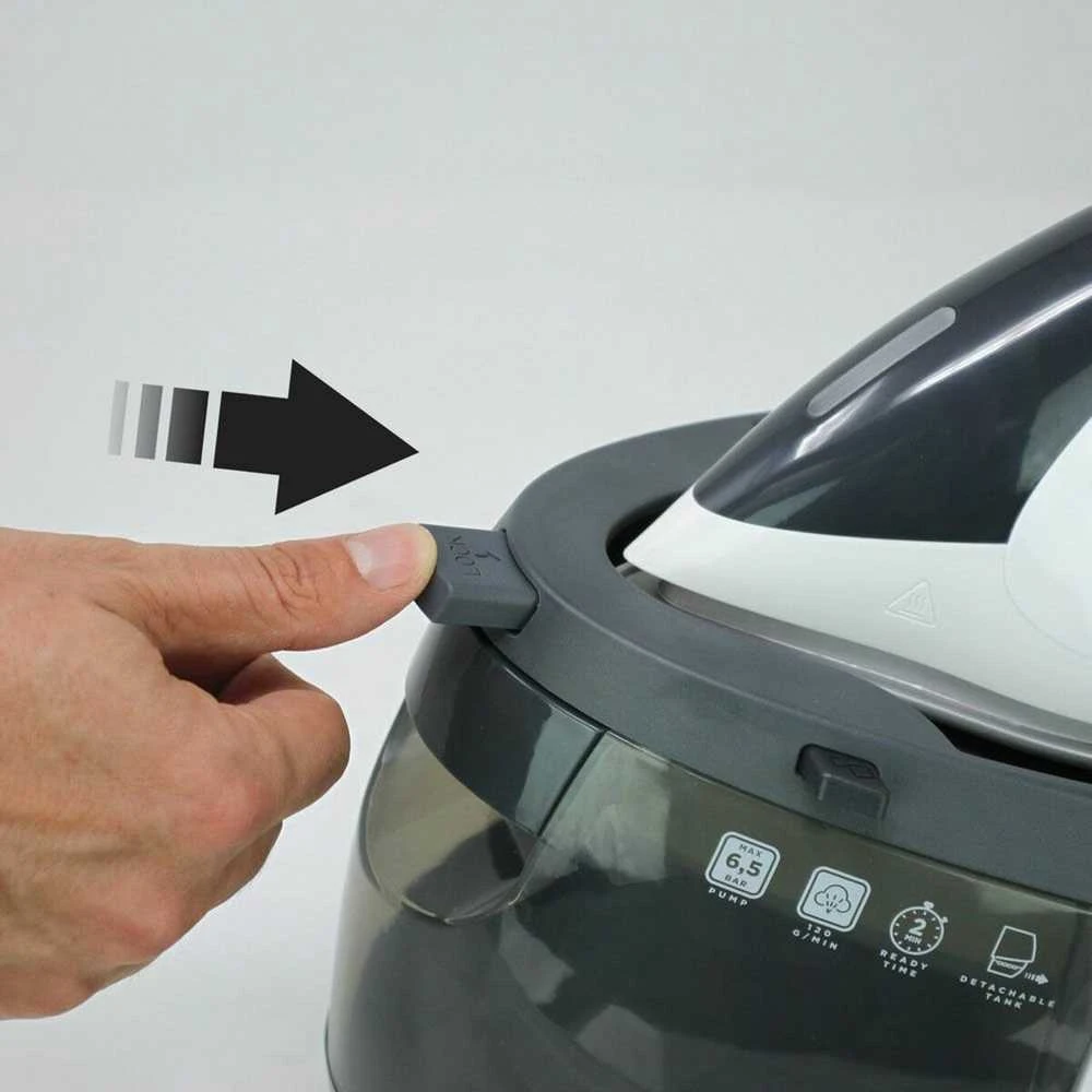 Polti | PLEU0239 Vaporella Simply VS10.12 | Steam generator iron | 1.5 L | bar | 2200 W | Vanduo tank capacity ml | Calc-clean function | Pilkas/Baltas | Auto power off | Vertical steam function