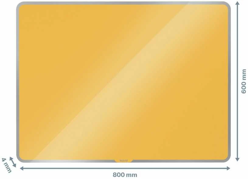 Leitz Glass magnetinė lenta Leitz Cozy 80x60cm, geltona 70430019