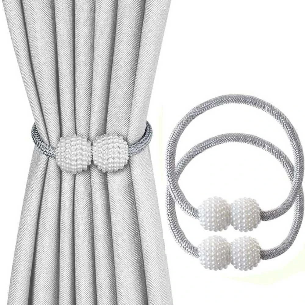 Aptel Užuolaidų ir užuolaidėlių segtukas su magnetu, AG701B, 47 cm, pilkas