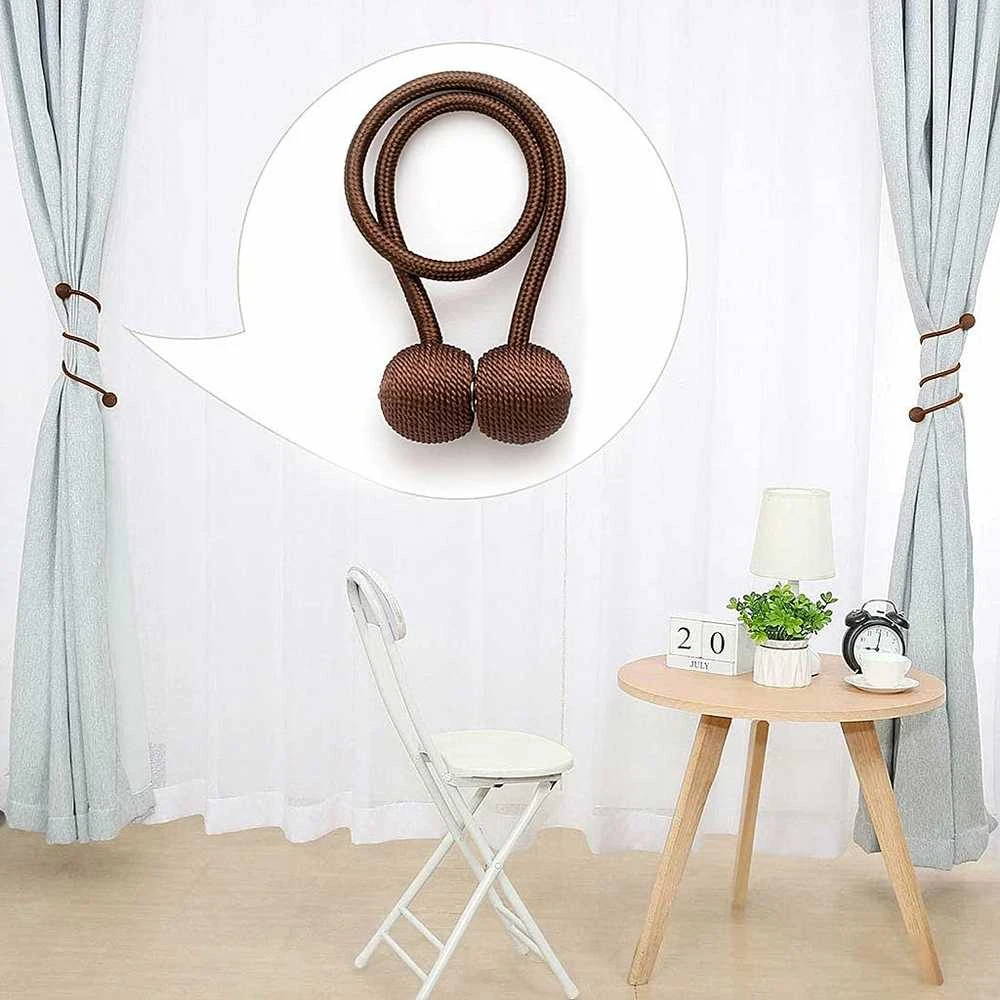 Magnetinės užuolaidų sąsagos 45 cm, 2 vnt. žali