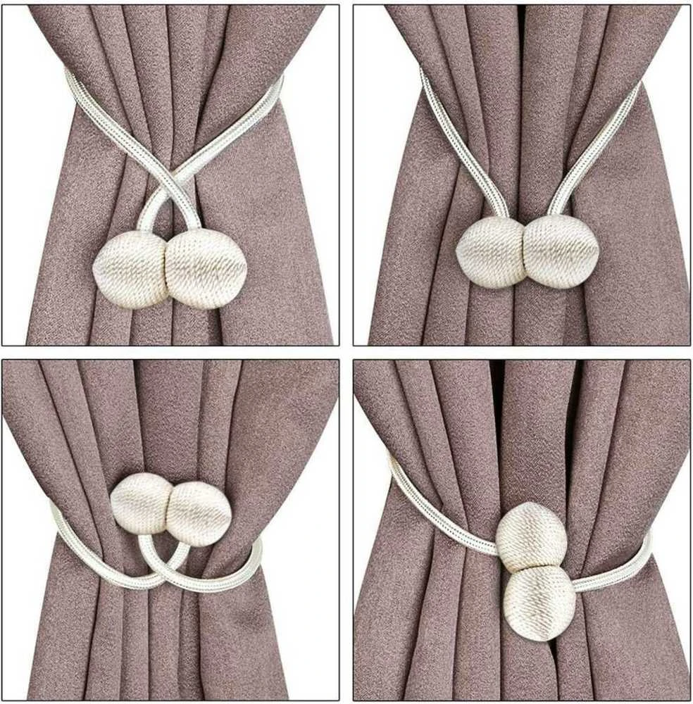Magnetinės užuolaidų sąsagos 45 cm, 2 vnt. žali