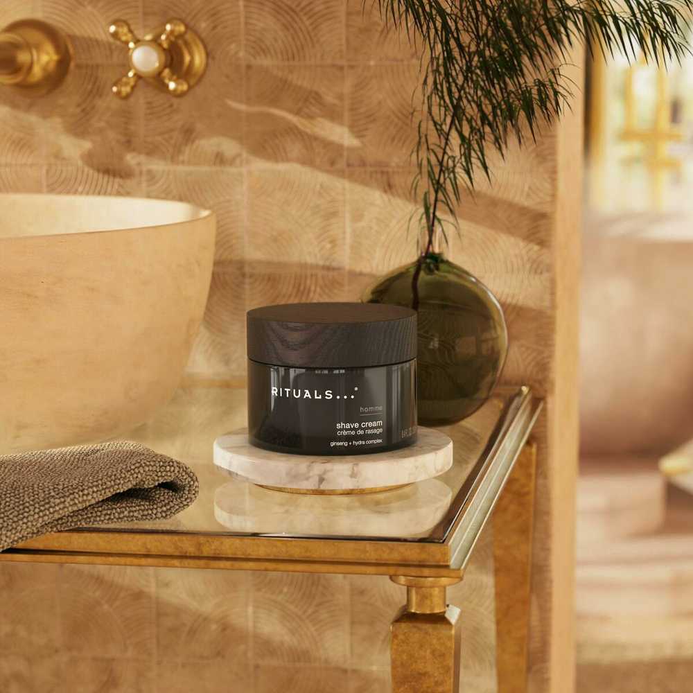 Rituals Homme Shave Cream Ginseng + Hydra Complex drėkinamasis skutimosi kremas vyrams, 250 ml