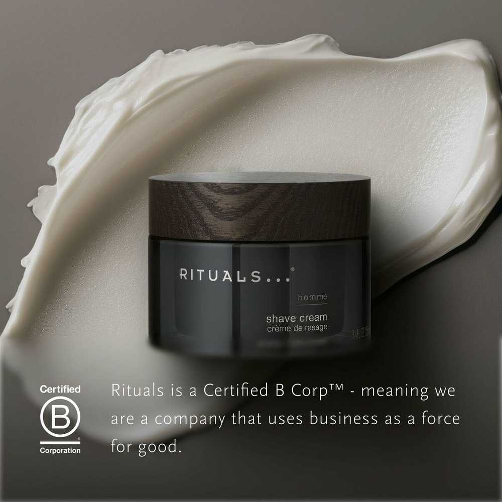 Rituals Homme Shave Cream Ginseng + Hydra Complex drėkinamasis skutimosi kremas vyrams, 250 ml
