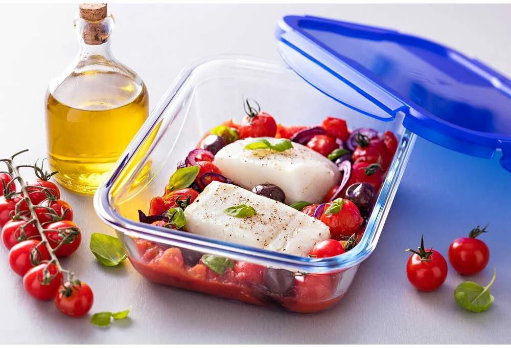 Karščiui atsparus konteineris su dangteliu Cook & Eiti 20,6 x 15,5 cm 0,8 l PYREX