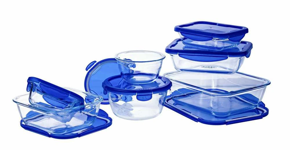 Karščiui atsparus konteineris su dangteliu Cook & Eiti 20,6 x 15,5 cm 0,8 l PYREX