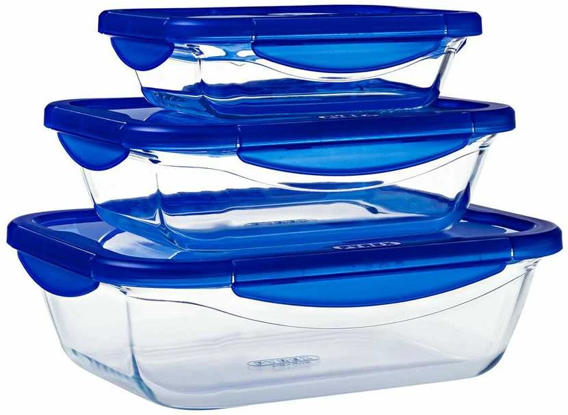 Karščiui atsparus konteineris su dangteliu Cook & Eiti 20,6 x 15,5 cm 0,8 l PYREX