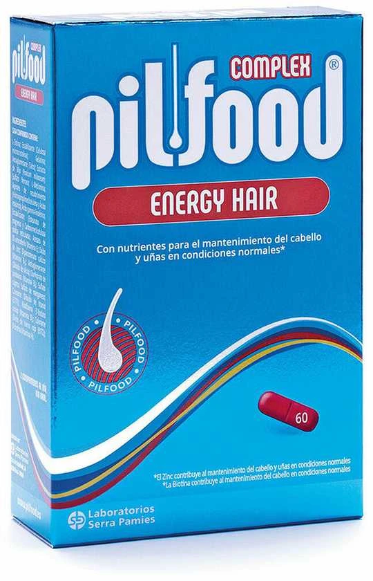 Pilfood Complex Energy Hair Loss kapsulės nuo plaukų slinkimo 60 tablečių