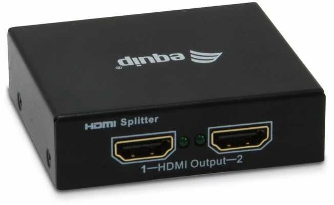 Equip 2 prievadų HDMI skirstytuvas, priekinis vaizdas