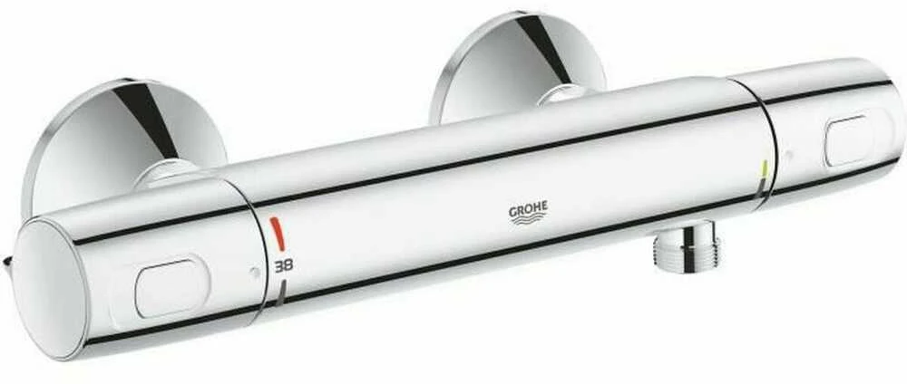 Grohe termostatinis dušo maišytuvas Tiksli tendencija, tvirtinimas prie sienos, apsauga nuo kryžminimo, 1/2 sriegio jungtis, chromas, 34229002