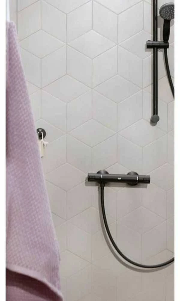 Termostatinis dušo maišytuvas - GROHE Precision Start - Matt juodas - Vanduo taupantis