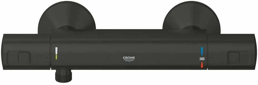 Termostatinis dušo maišytuvas - GROHE Precision Start - Matt juodas - Vanduo taupantis