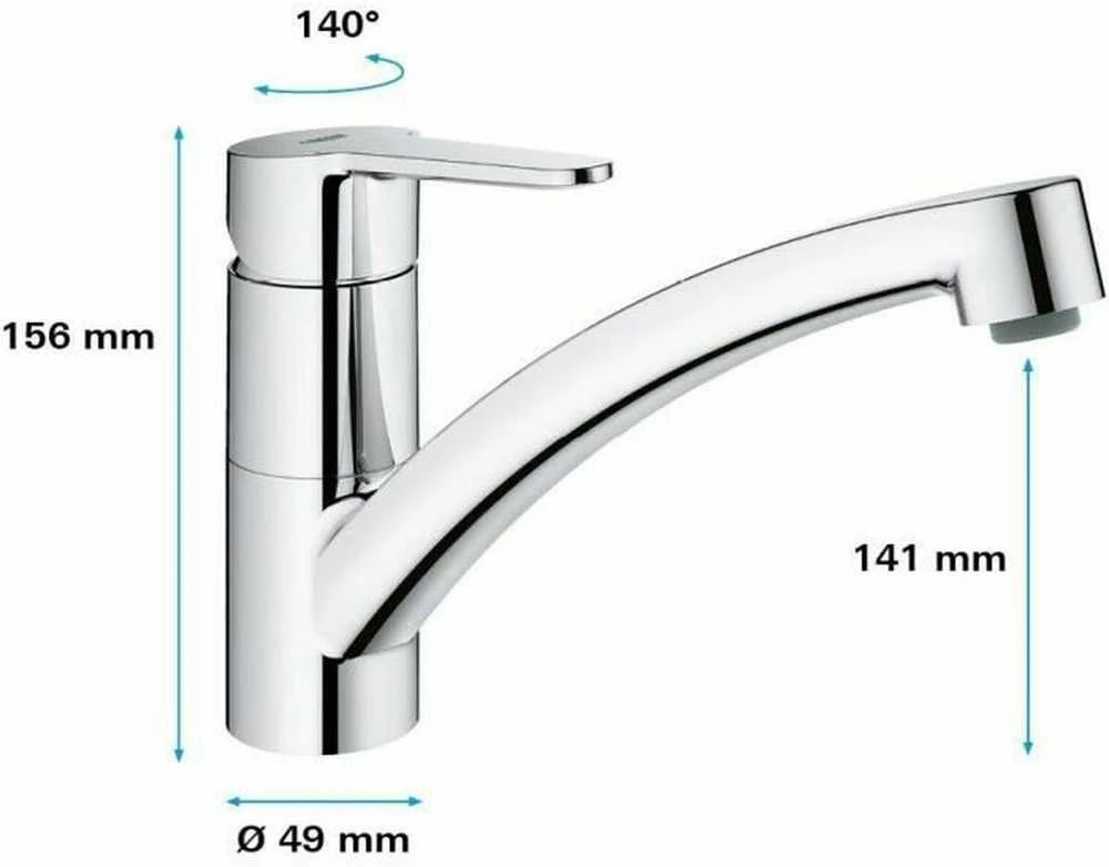 Grohe Start Eco virtuvinis maišytuvas, chromas