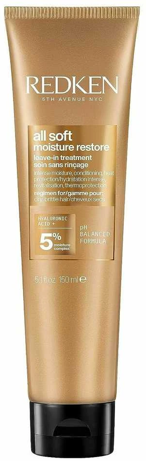 Redken All Soft Moisture Restore nenuplaunamas gydymas, 150 ml