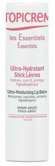 Topicrem Ultra-Moisturizing Lip Balm Drėkinamasis lūpų balzamas, 4 g