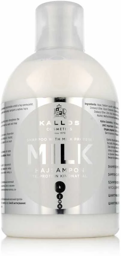 Kallos Cosmetics Milk Šampūnas šampūnas su pieno proteinais, 1000 ml