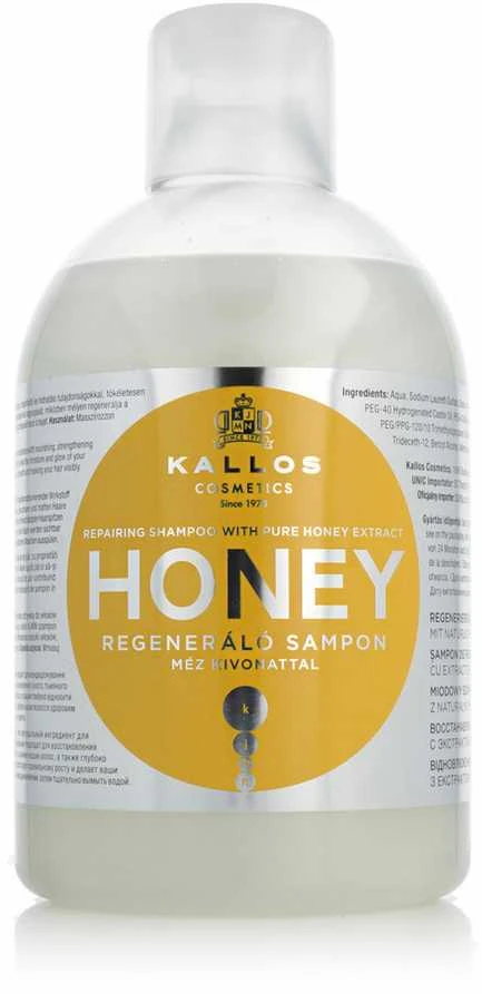 Kallos Cosmetics Honey Šampūnas maitinamasis plaukų šampūnas, 1000 ml