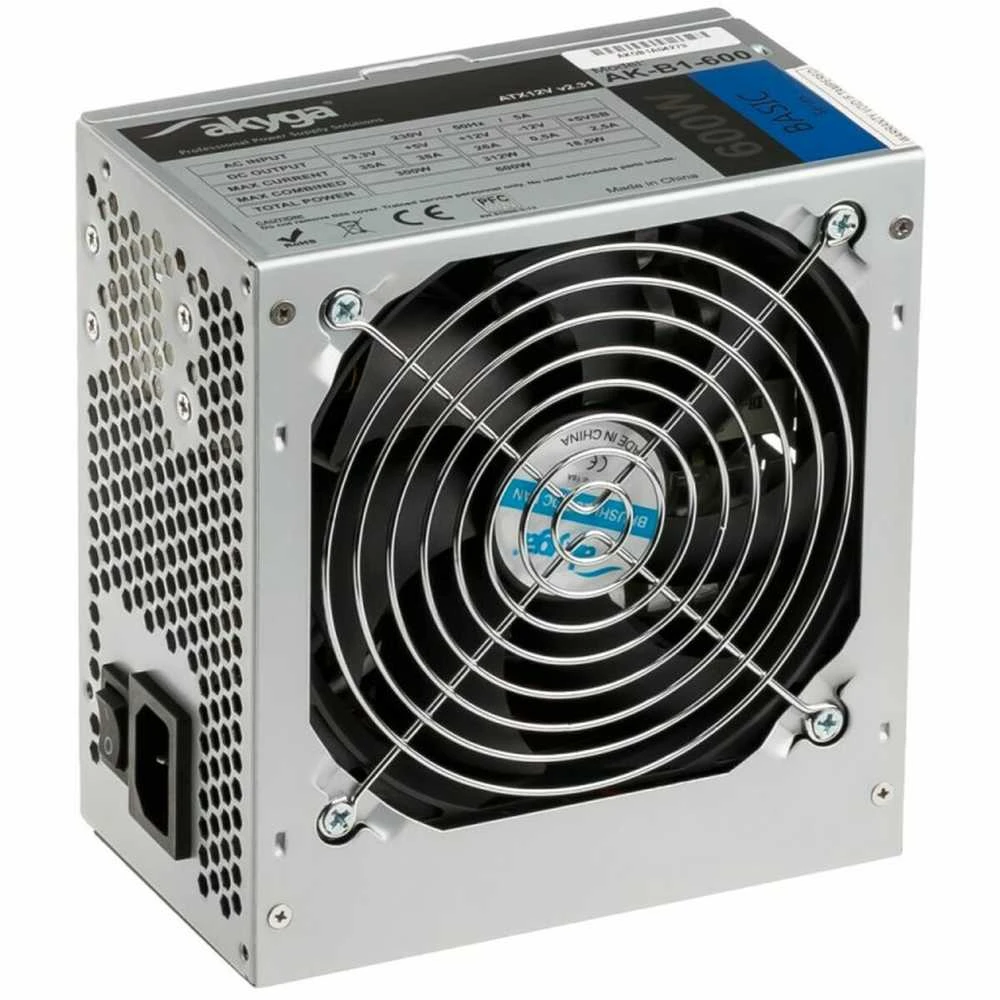 Akyga Basic ATX maitinimo šaltinis 600W AK-B1-600 Fan12cm P4 3xSATA PCI-E