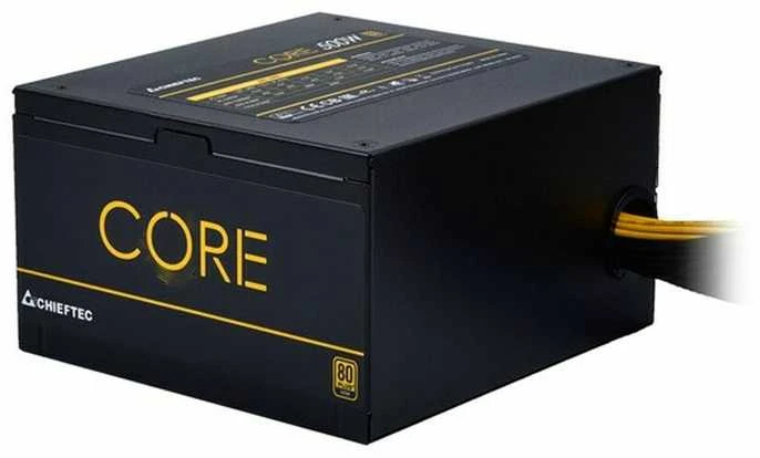 Chieftec ATX PSU Core serija BBS-500S, 12 cm ventiliatorius, 500 W, 80 PLUS® Gold, aktyvus PFC