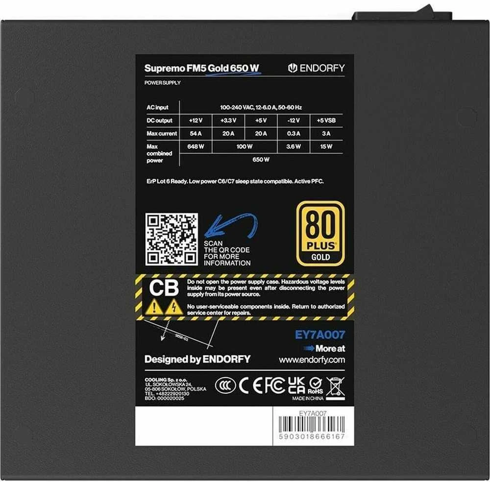 Maitinimo Blokas - Endorfy Supremo FM5 Gold 650W