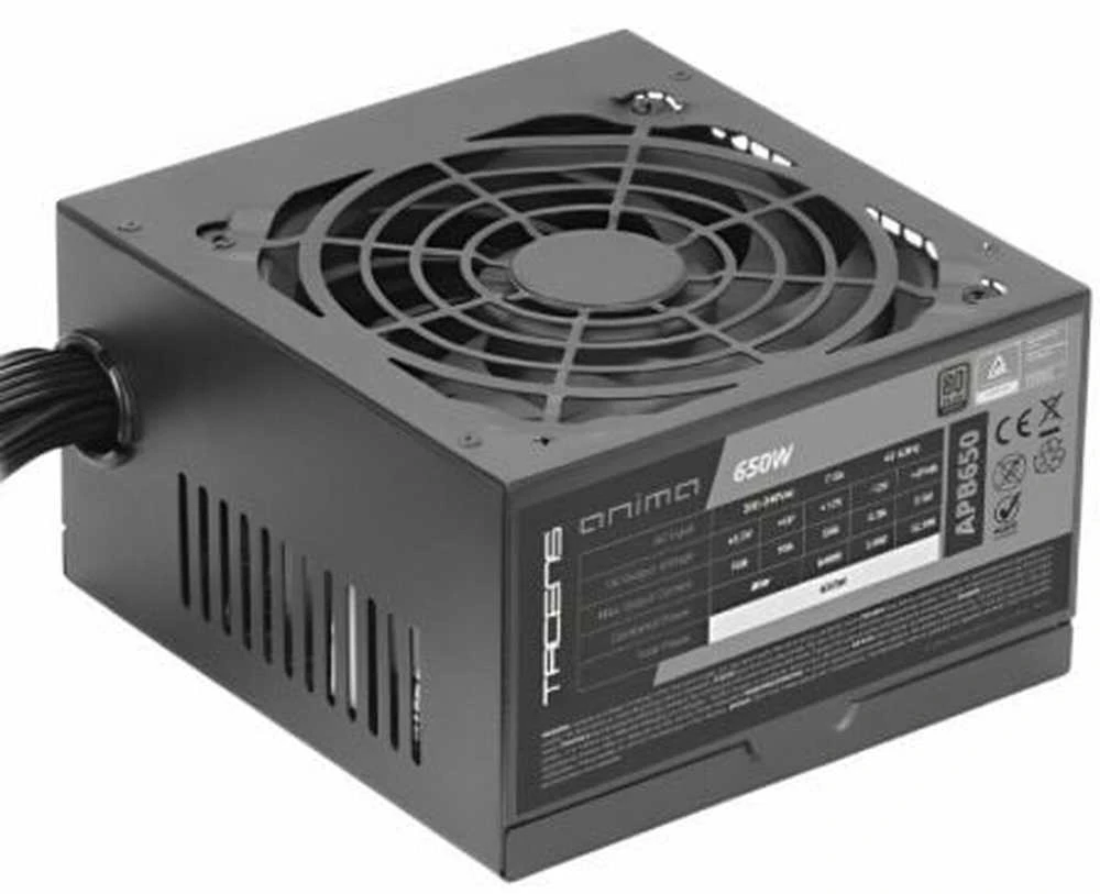 Tacens Anima APB650 maitinimo blokas 650 W 24 kontaktų ATX ATX Juodas