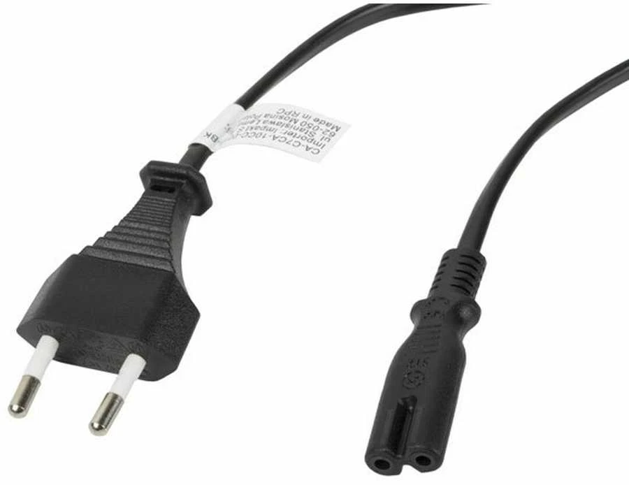 LANBERG CA-C7CA-10CC-0018-BK maitinimo kabelis EURO CEE 7/16->C7 1.8m