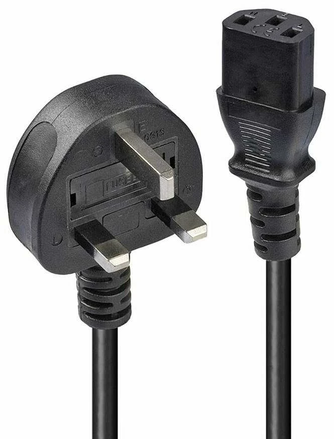 Maitinimo Laidas - LINDY UK 3 Pin į C13 Maitinimo Laidas, 2 m, Juodas
