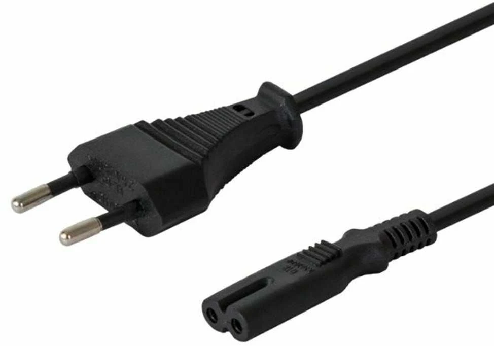 Maitinimo Laidas - SAVIO CL-100 1.8m IEC Type E C7 2.5A Juodas
