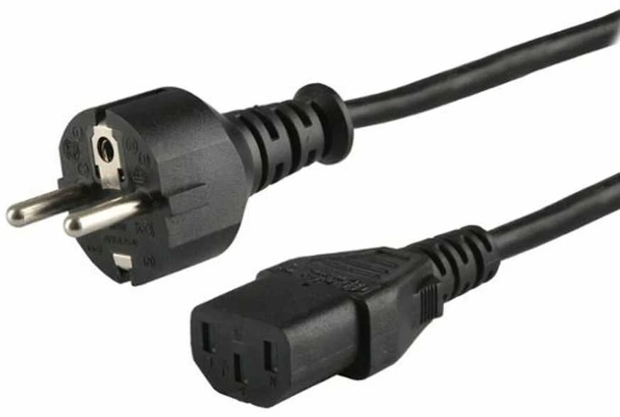 Maitinimo Kabelis - Savio CL-138 1.2 m IEC C13 Vyr. į Type E Mot. Juodas