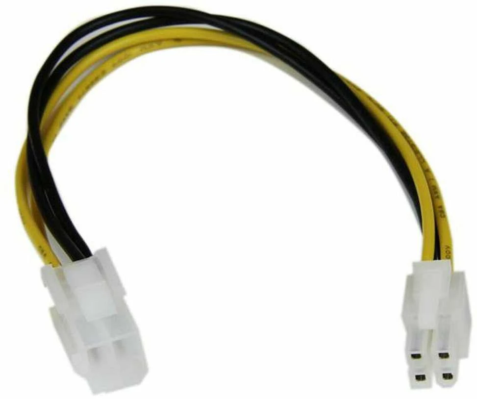 StarTech ATX/EPS 4 kontaktų – ATX/EPS 4 kontaktų, 0,2 m, Geltonas (ATXP4EXT)
