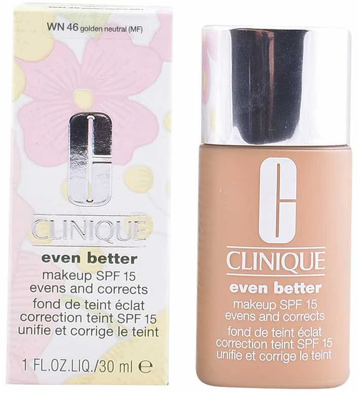„Clinique Even Better“ drėkinamasis skystas makiažo pagrindas be parabenų WN76 Toasted Wheat SPF 15, 30 ml