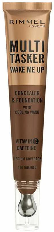 Rimmel London Multitasker Wake Me Up maskavimo priemonė ir makiažo pagrindas Tiramisu, 20 ml