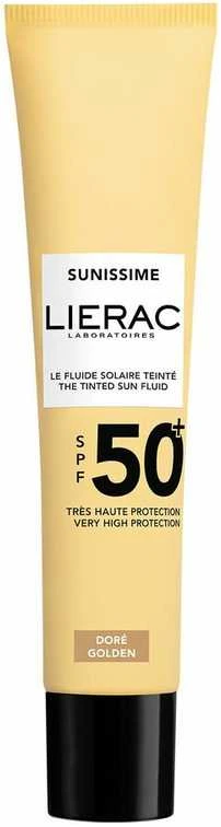 „Lierac Paris Lierac Sunissime The Tinted Velvety Sun Fluid SPF 50+“ tonizuojamasis skystis nuo saulės, 40 ml